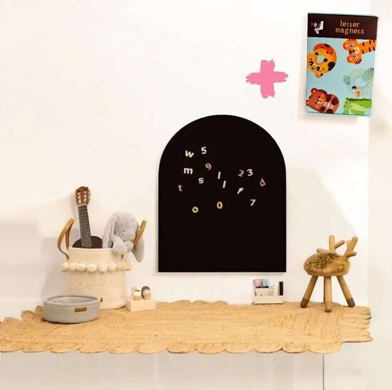  2 in 1 magnetinė lenta su pažeidimu + magnetukai "Raidelės" 