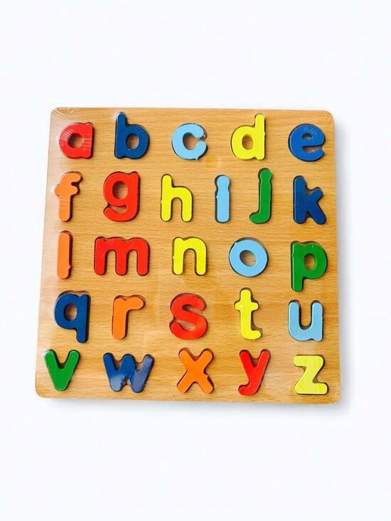 Medinė dėlionė - mažosios raidės
