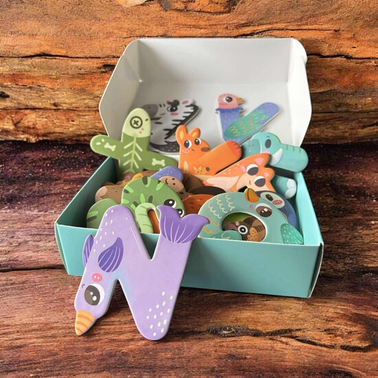 Magnetukų rinkinys - Raidelės