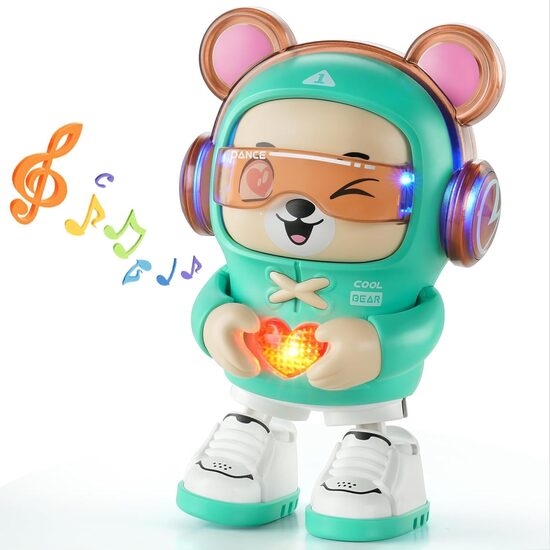 Šokantis robotas "Dancing bear" žalias