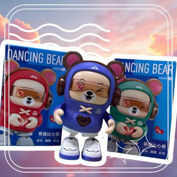 Šokantis robotas "Dancing bear" - mėlynas