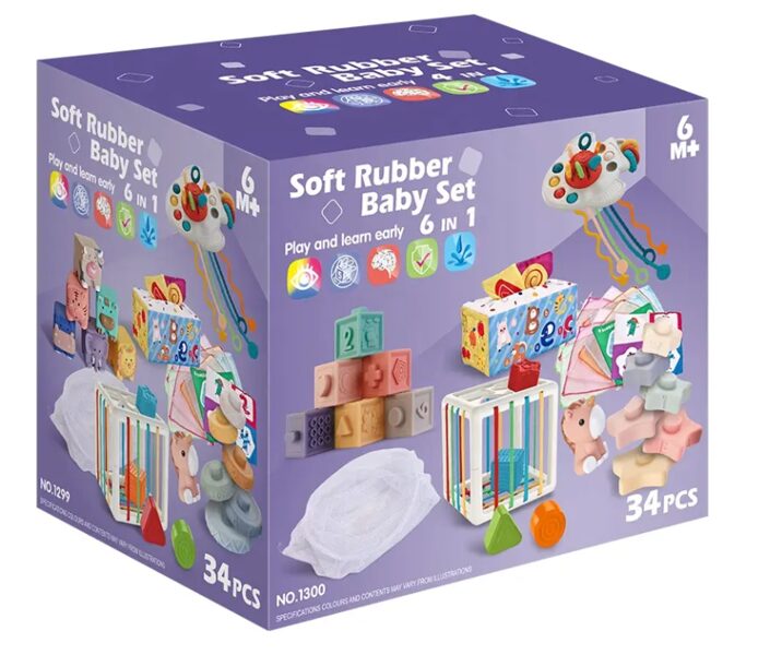 Lavinamasis Montessori žaislų rinkinys 6in1